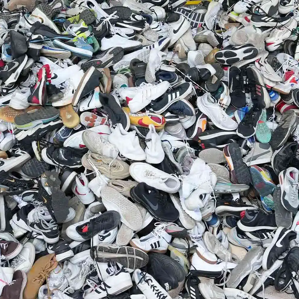 Cream Used Shoes Bales