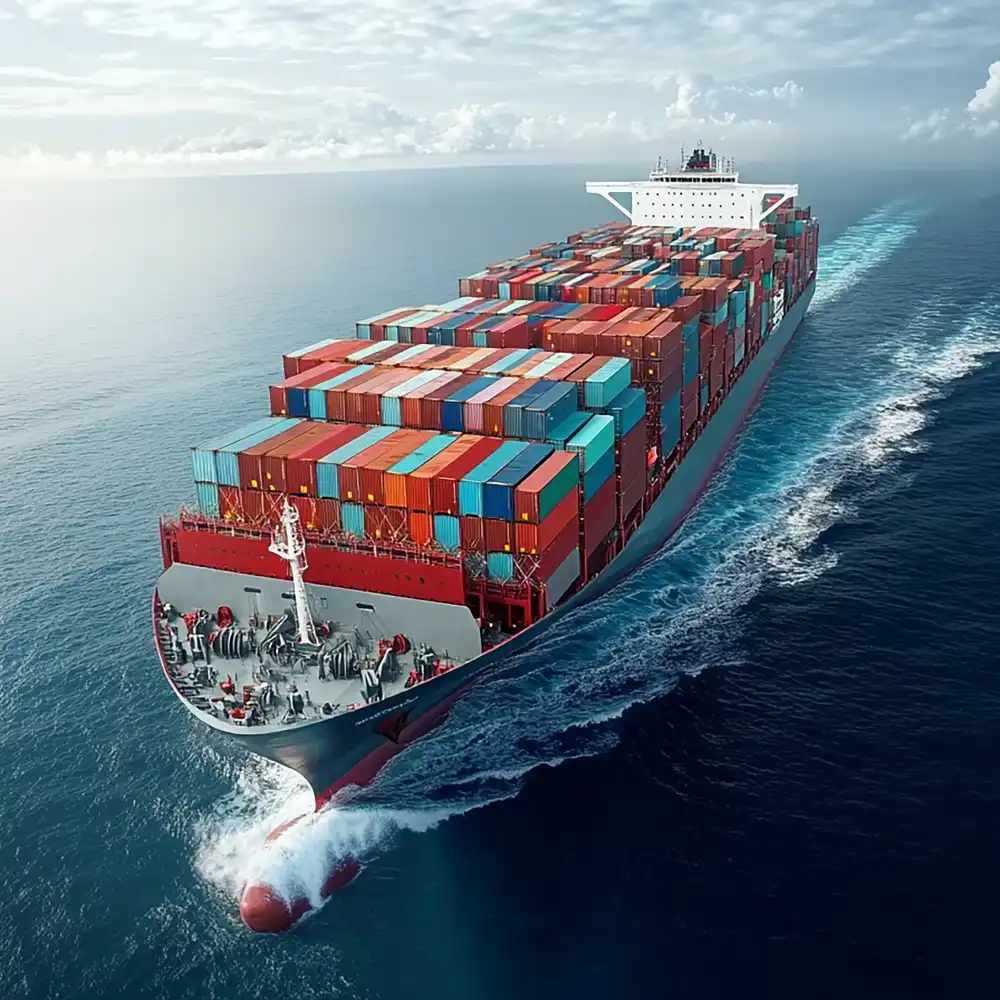 cargo ship filled with containers