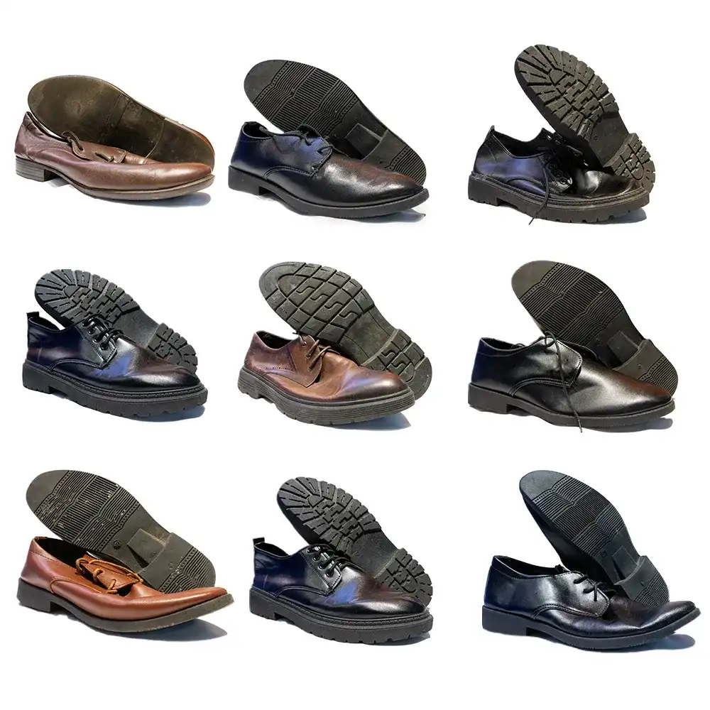 Zapatos usados de cuero
