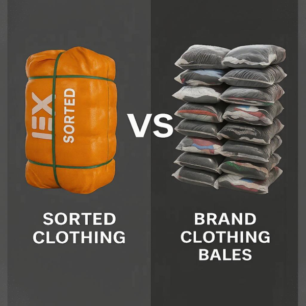 Wholesale Brand Clothing Bales vs Sorted Used Clothing Bales (1)