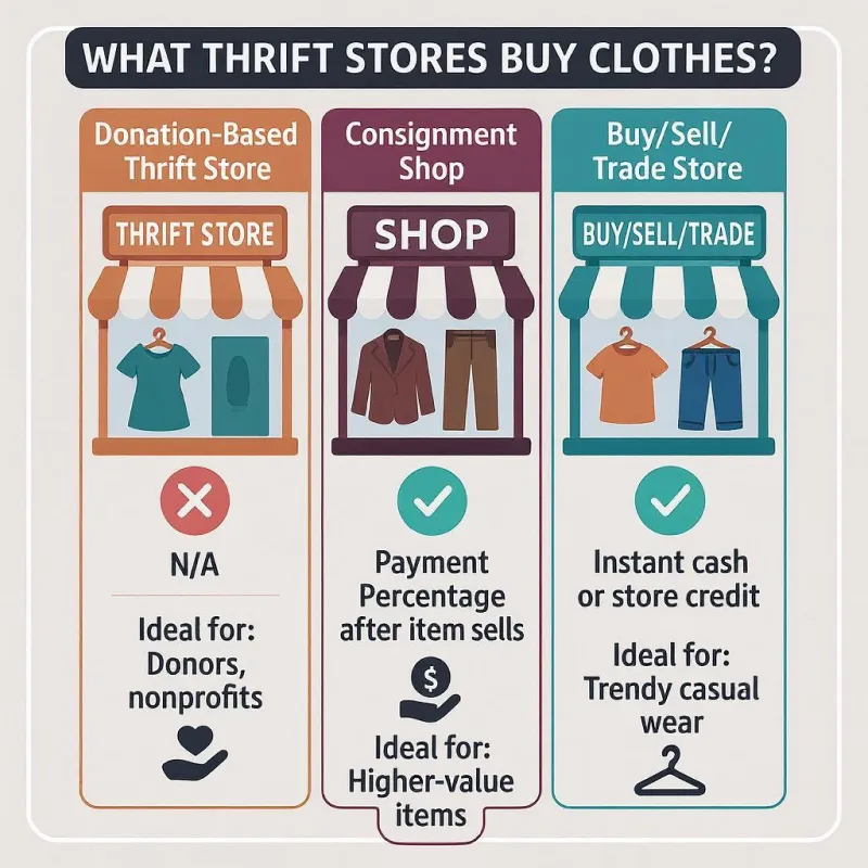 What Thrift Stores Buy Clothes