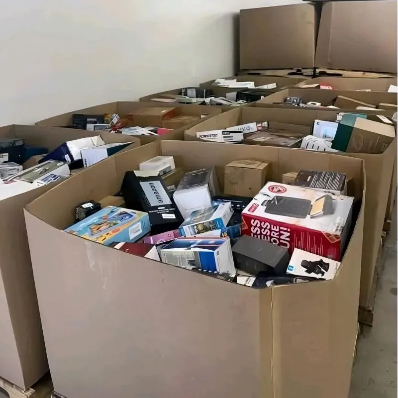 boxes filled with recently returned products