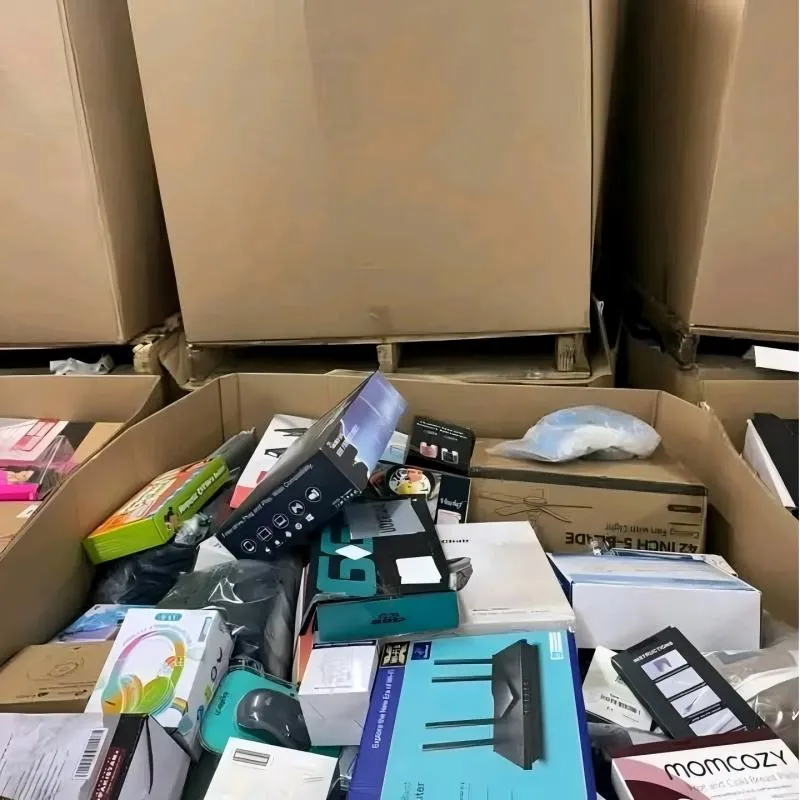 box filled with returned products