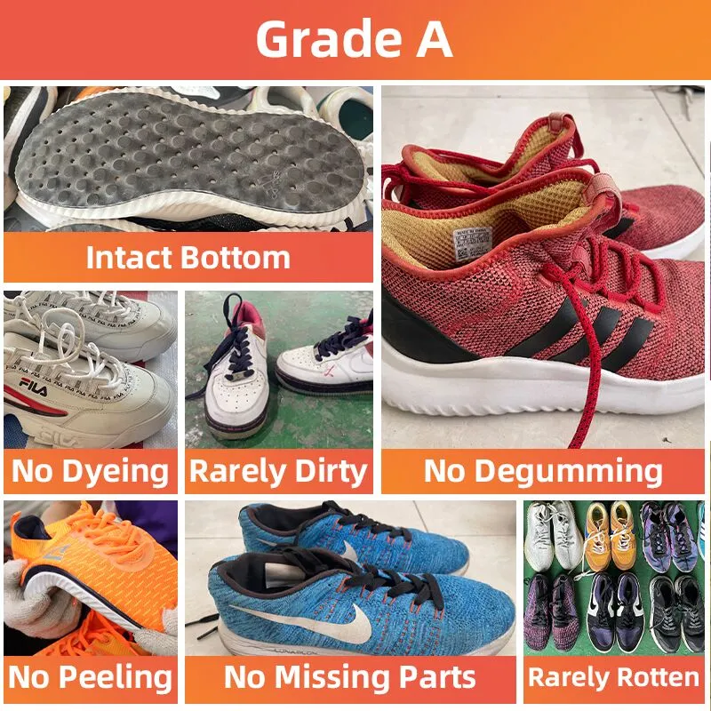 grade a mixed used shoes in bulk