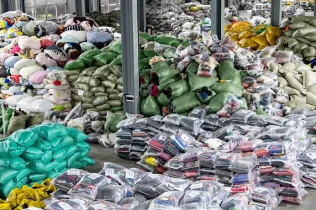 Storage and Labeling for Bulk Used Clothing