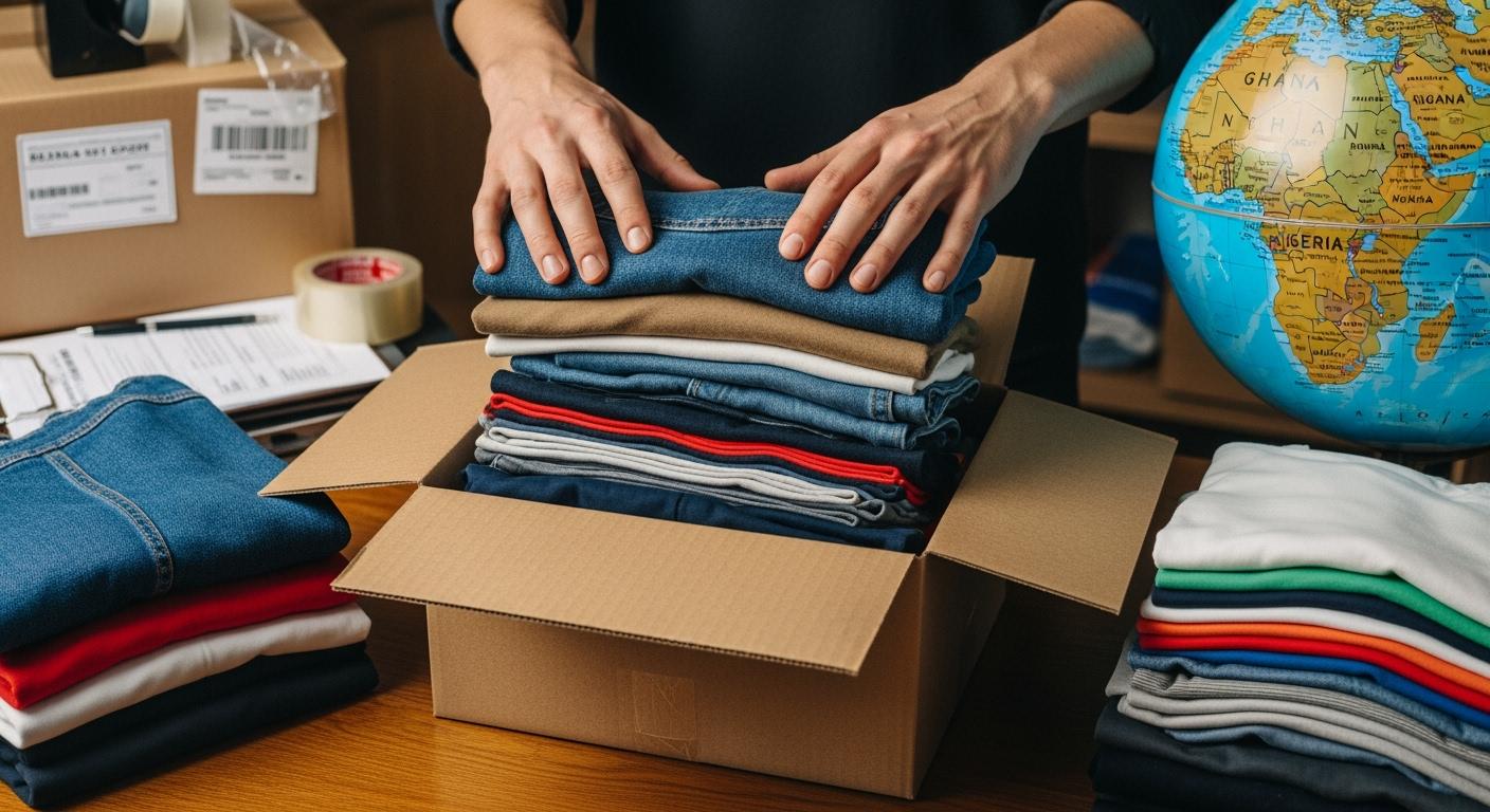 How to pack second hand clothing for shipping strategies for African export markets