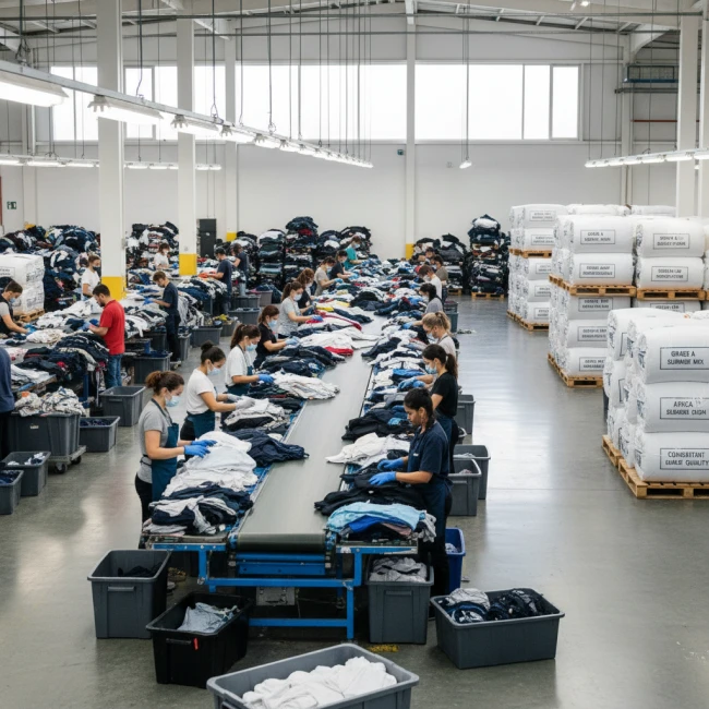 second hand clothing factory