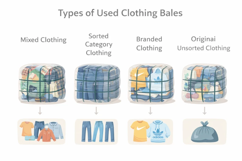 Types of Used Clothing Bales