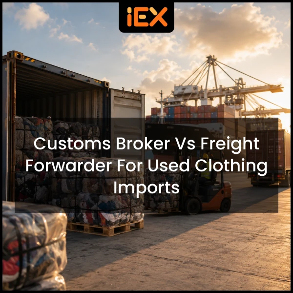 Customs Broker vs Freight Forwarder for Used Clothing Imports