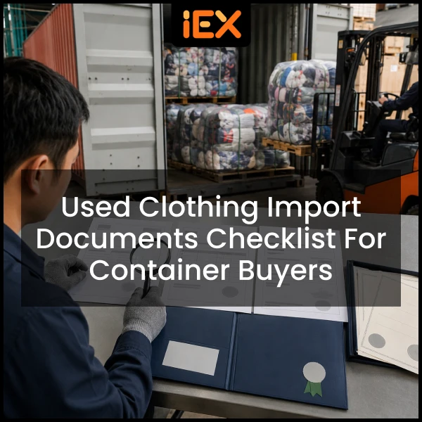 Used Clothing Import Documents Checklist for Container Buyers